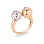 Spheres diamond ring