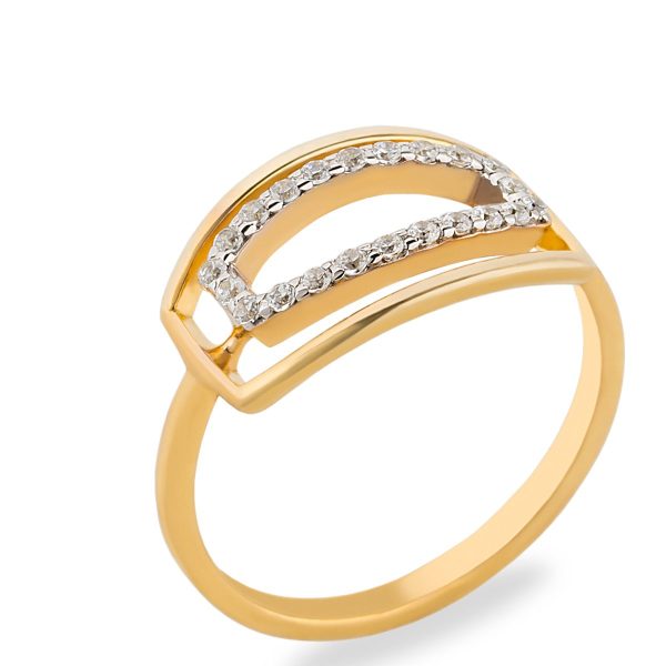 Double square diamond ring