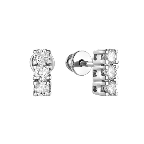 Diamond stud earrings