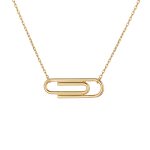 Paper clip necklace