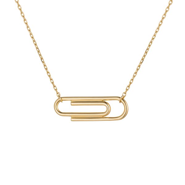 Paper clip necklace