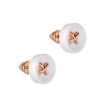 Button stud earrings