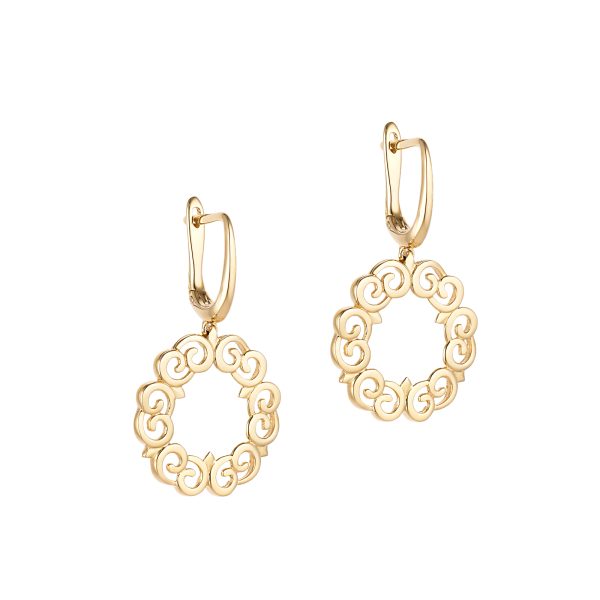Spirals drop earrings