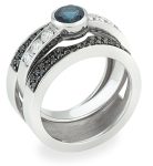 Pearl and stone ring